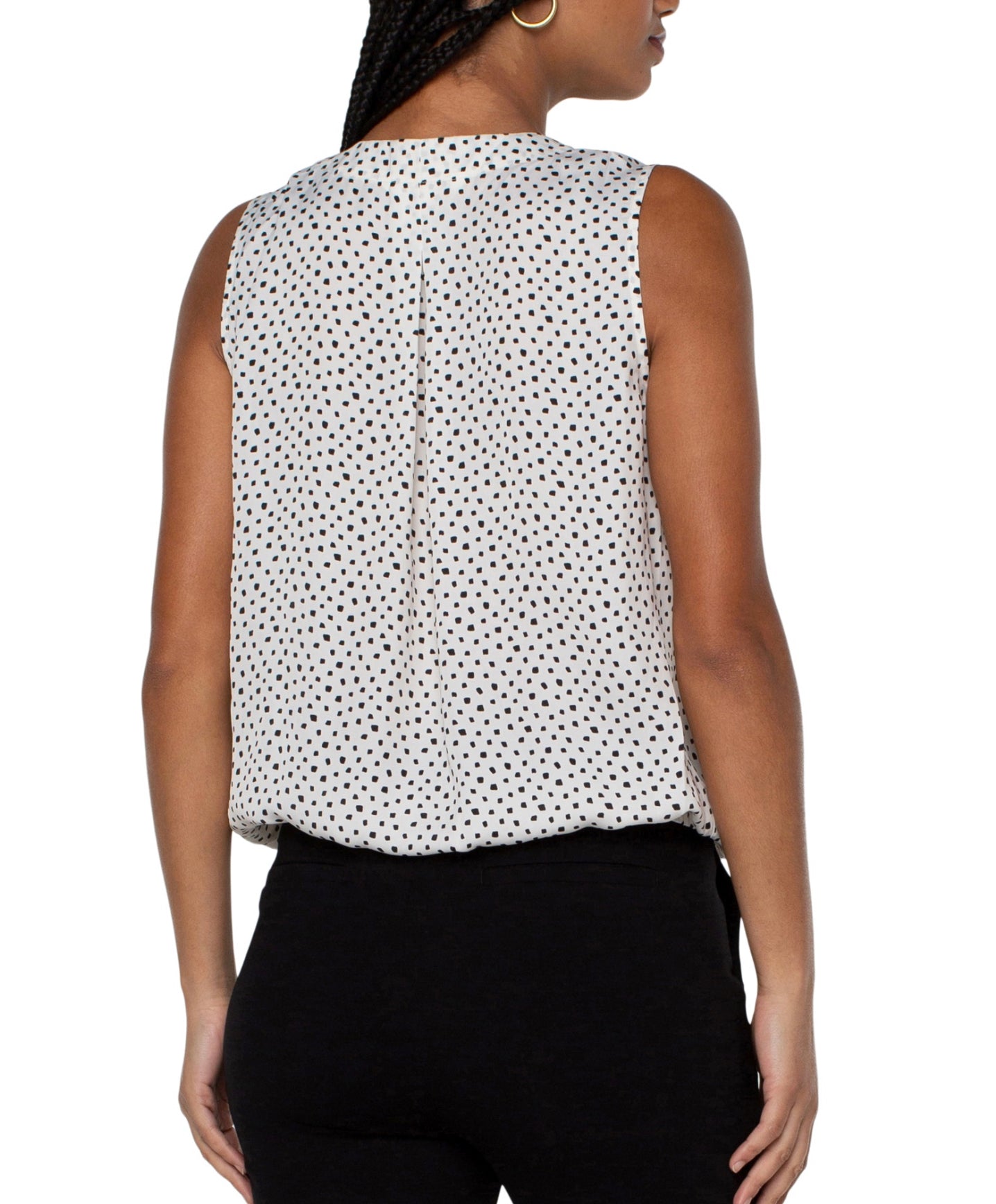 Sleeveless Polka Dot Top