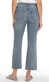Kelsey High Rise Fab Ab Ankle Flare with Raw Hem