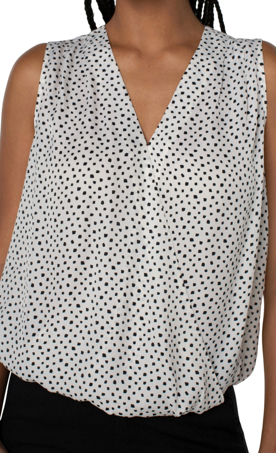 Sleeveless Polka Dot Top