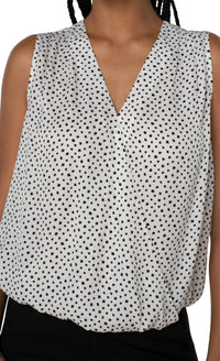 Sleeveless Polka Dot Top