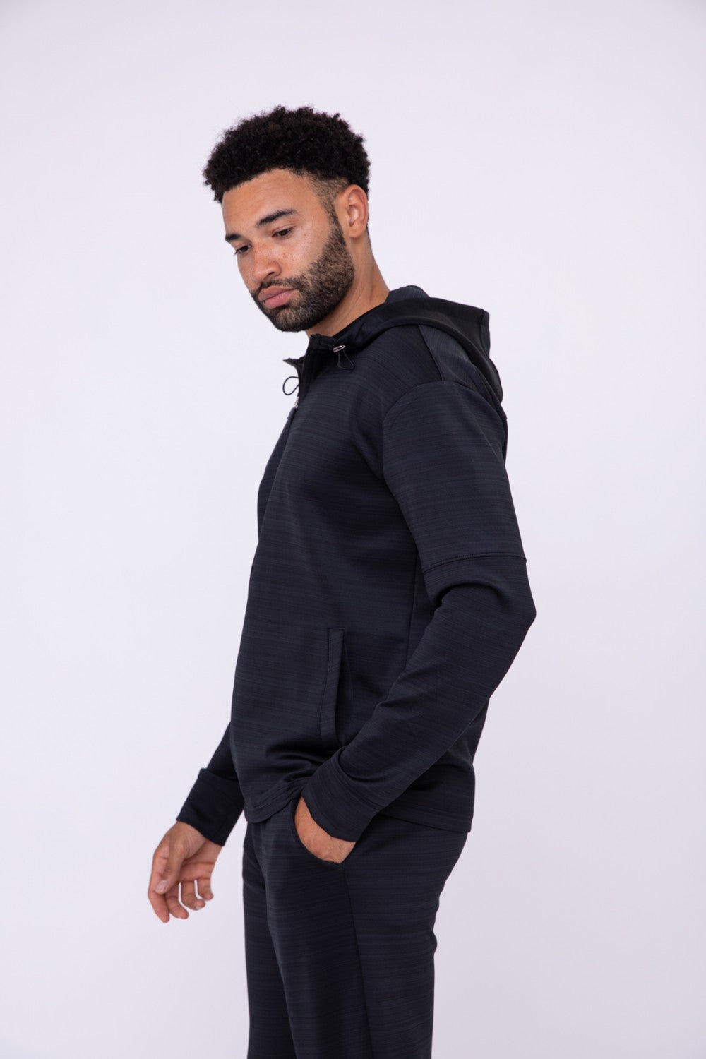 Men's Space Dye Zip-Up Jacket
