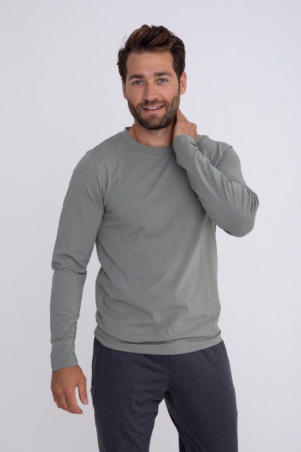 Men's Pima Cotton Blend Long Sleeve