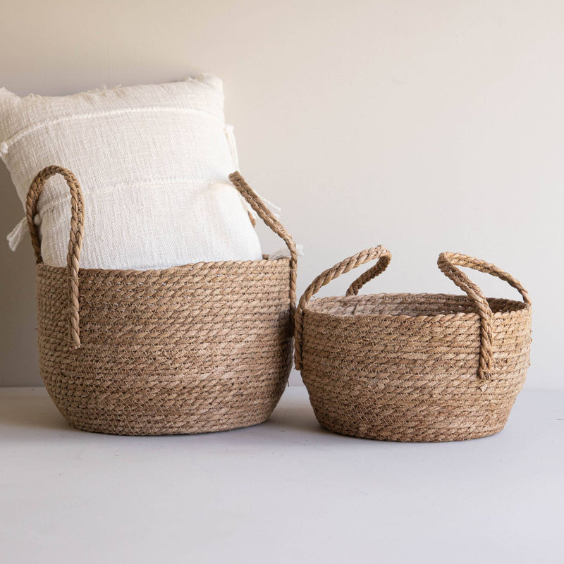 S/2 Lina Natural Woven Baskets