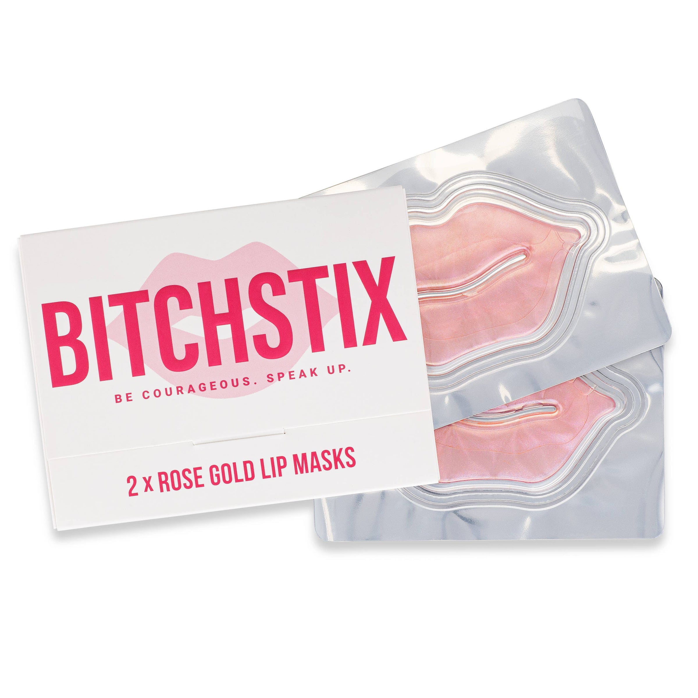 BITCHSTIX Rose Gold Lip Restoration Mask, 2 Pack