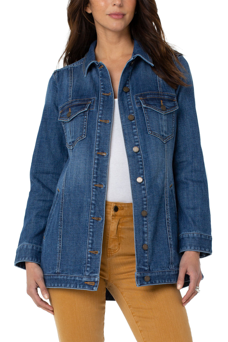 High Low Shirt Jacket