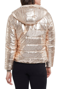 Champagne Reversible Puffer